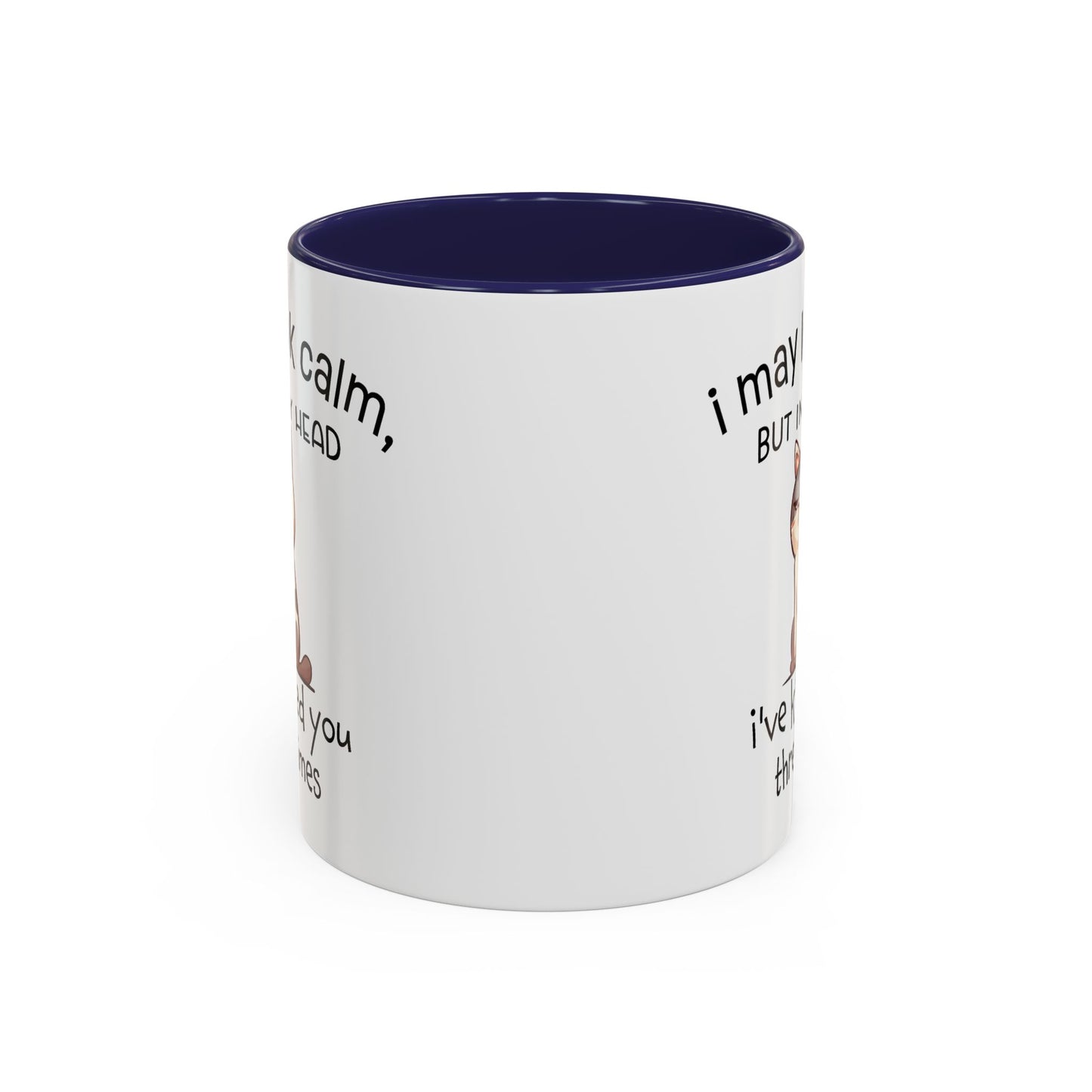 Adult Mug - I May Look Calm Cat