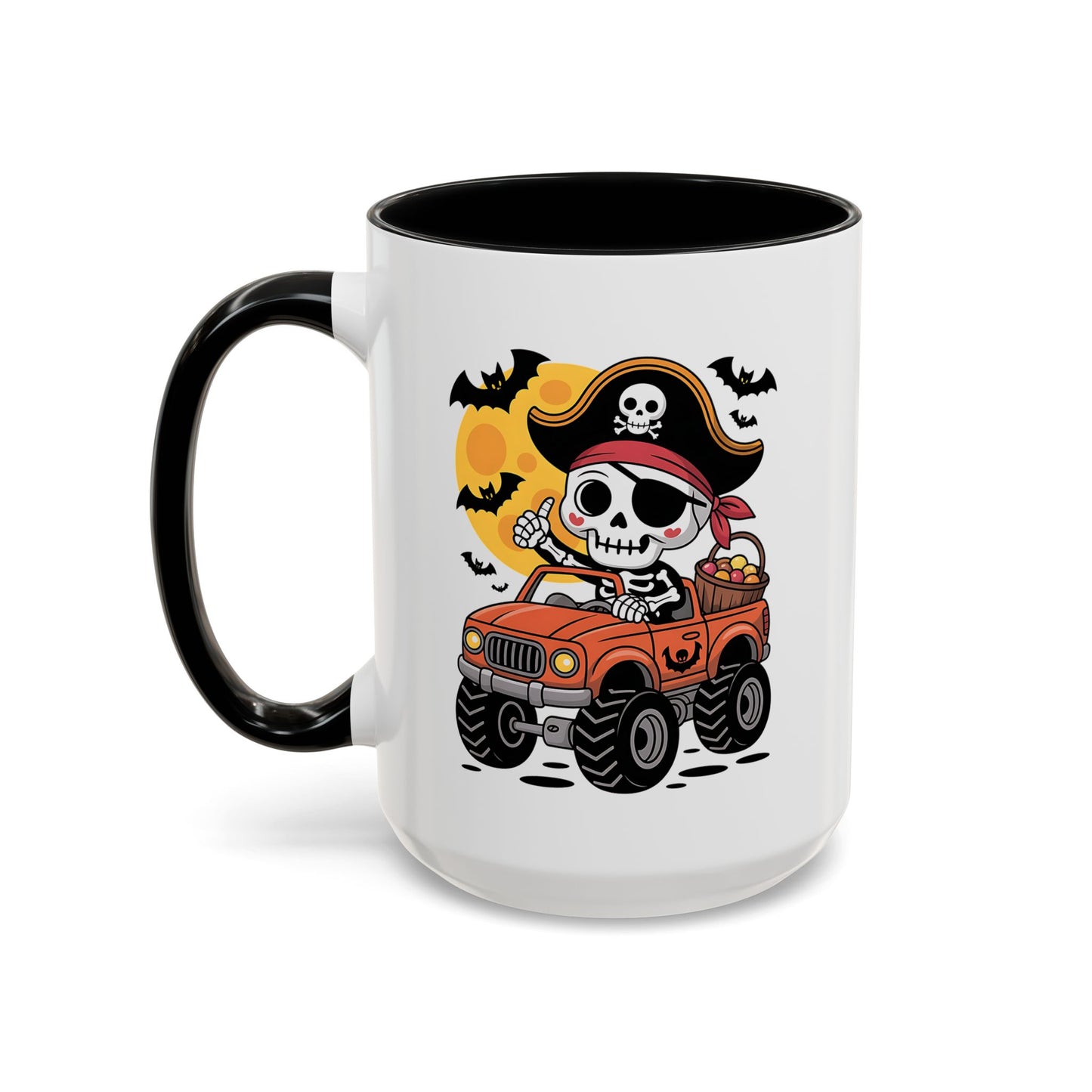 Halloween Mug - Driving Skeleton Pirate