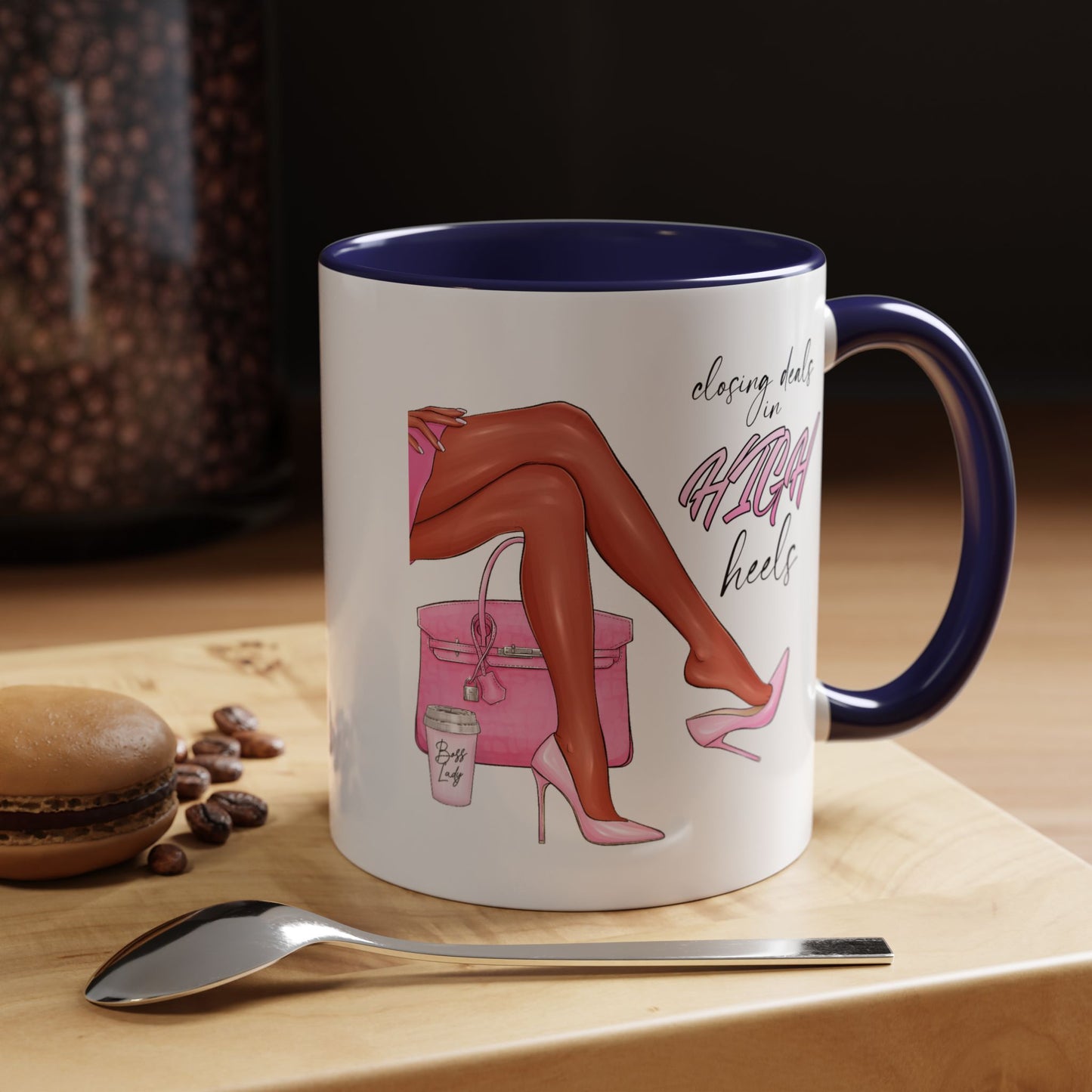 Humor Mug - Closing Deals in High Heels