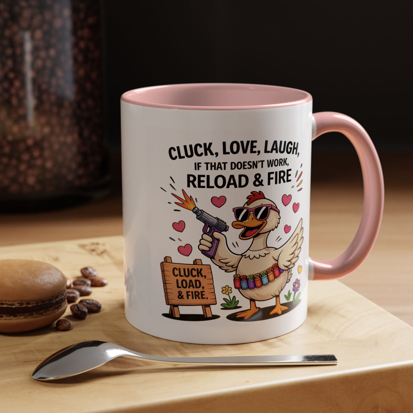 Adult Mug - Cluck Love Laugh