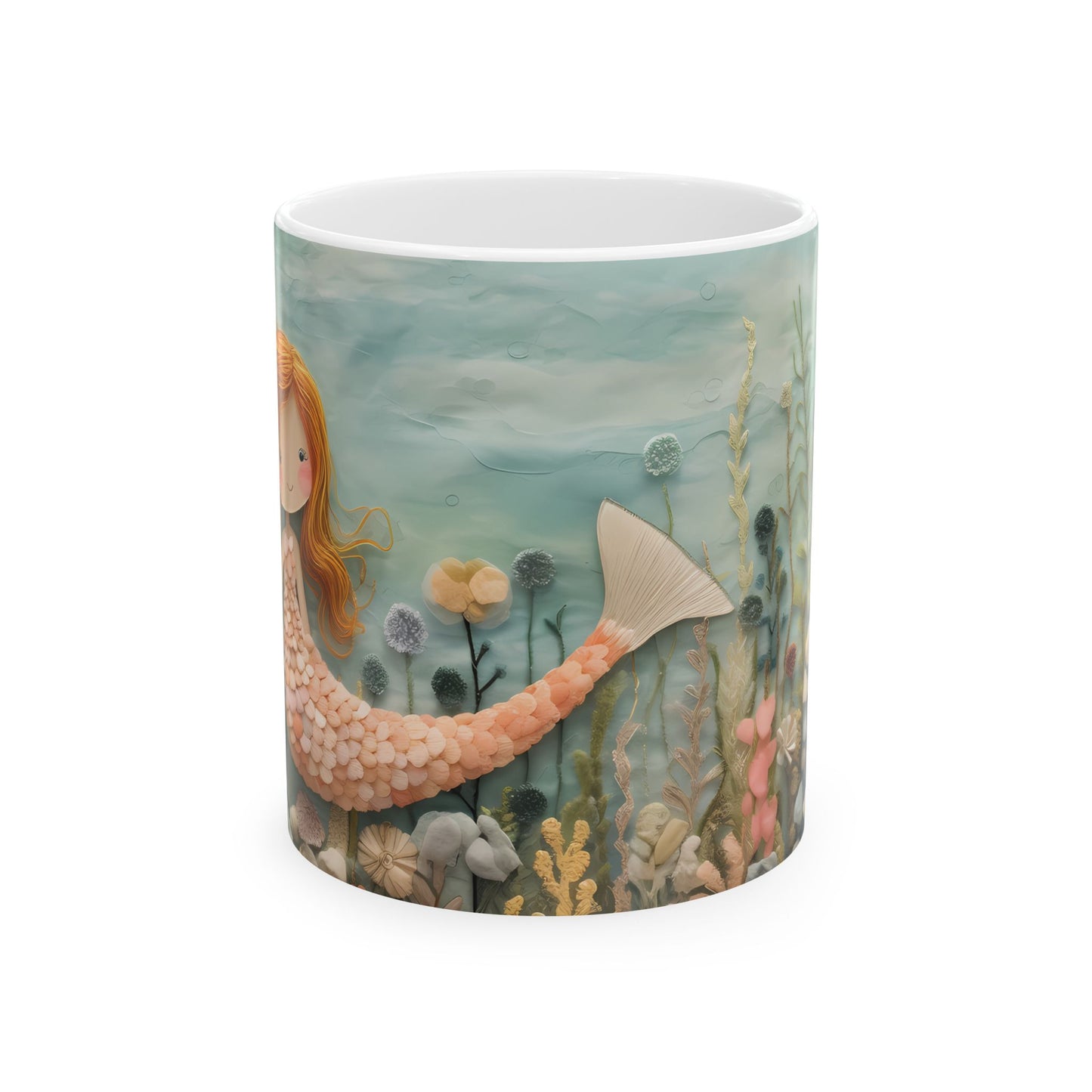 Artistic Mug - Felted Mermaid