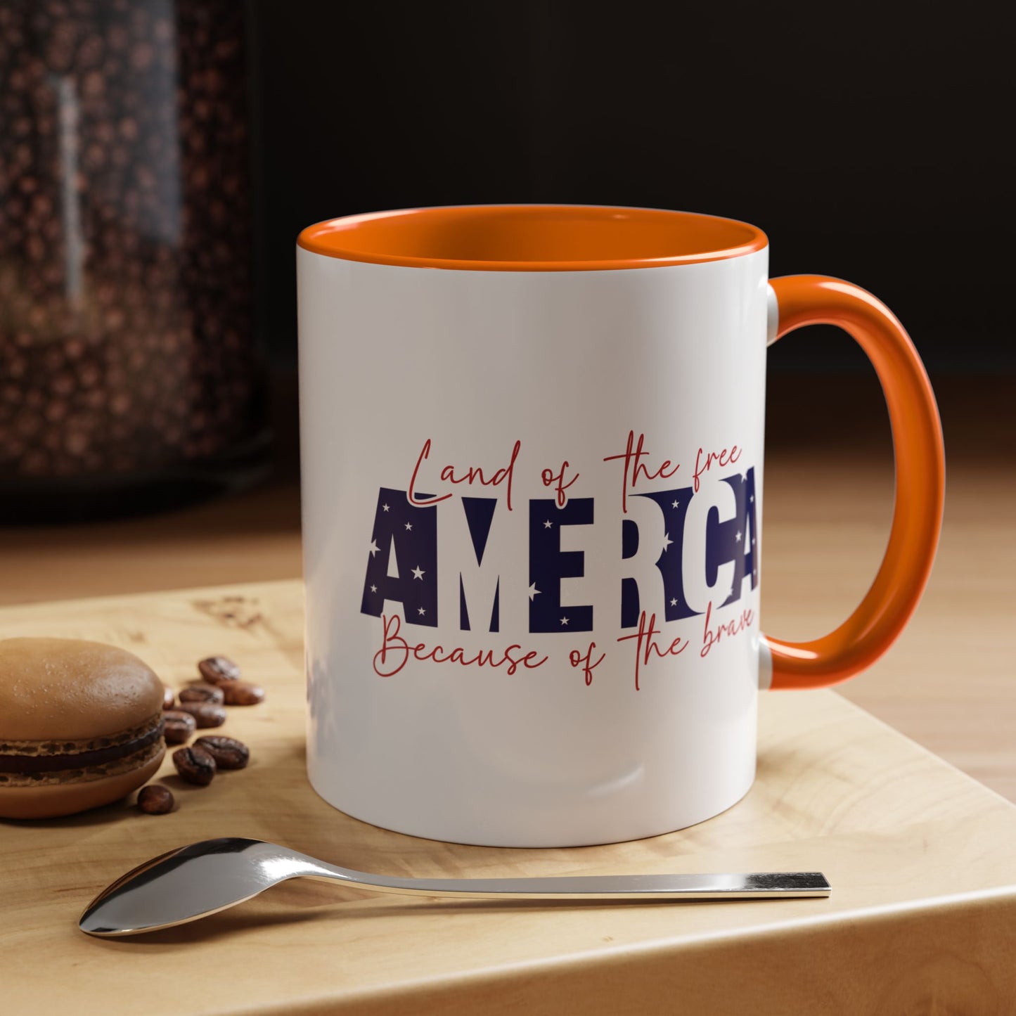 4th of July Mug - American Land of the Free Stars
