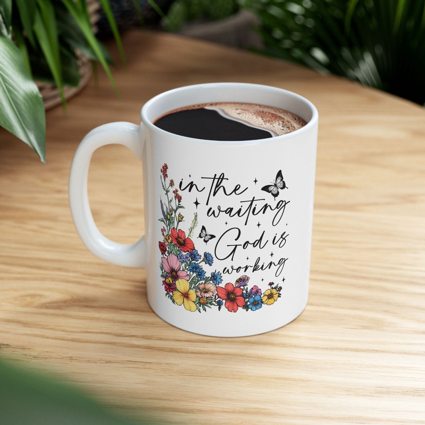 Religious Mug - In The Waiting
