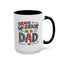 Father's Day Mug - Dad Brave Warrior