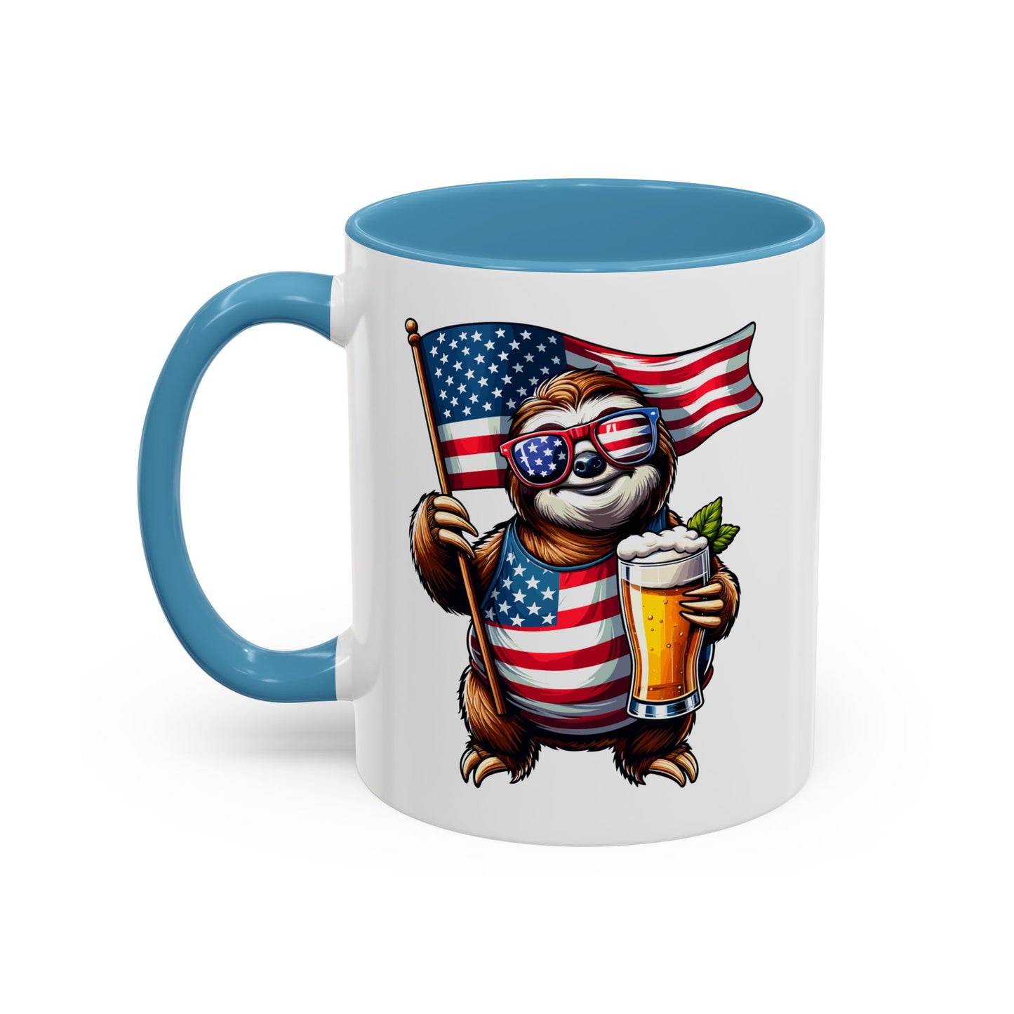 4th of July Mug - Merica Sloth