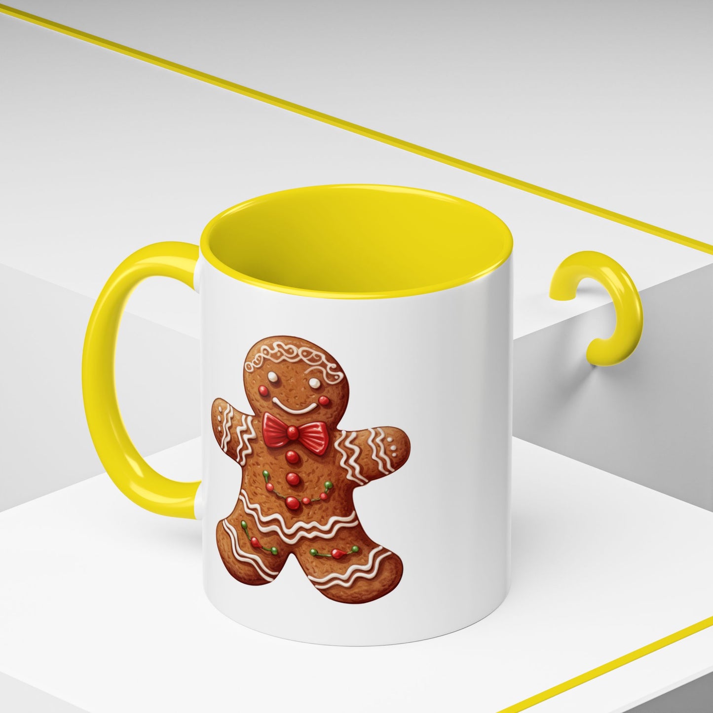 Christmas Mug - Decorative Gingerbread Man