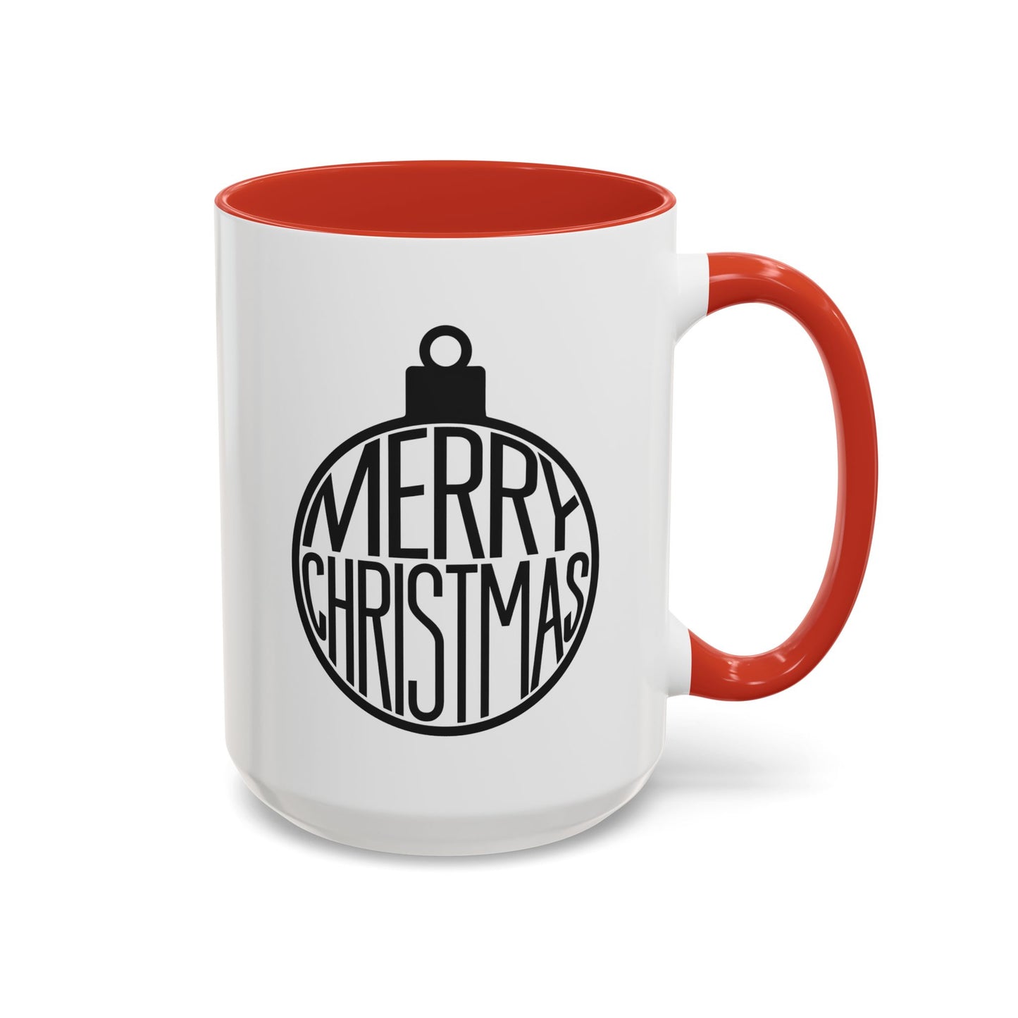 Christmas Mug - Merry Christmas Black Text Ornament