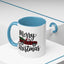 Christmas Mug - Merry Christmas Black Text Tartan Truck
