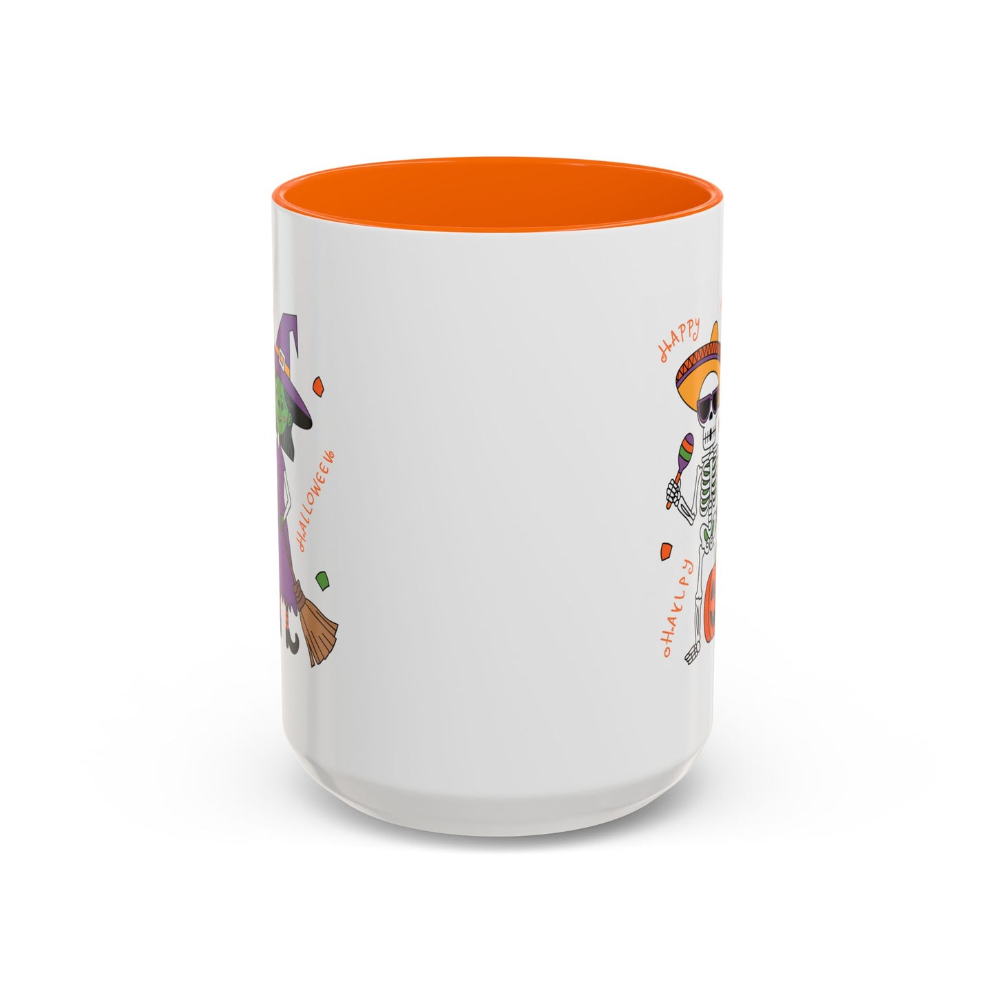 Halloween Mug - Skeleton & Witch