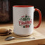 Christmas Mug - Merry Christmas Green & Red Text Tree Snowflakes Presents
