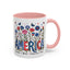 4th of July Mug - Floral America Patriotic