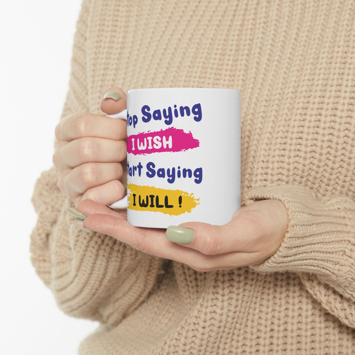 Motivation Mug - Stop Wishing Start Doing 1