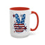 4th of July Mug - America Peace Sign