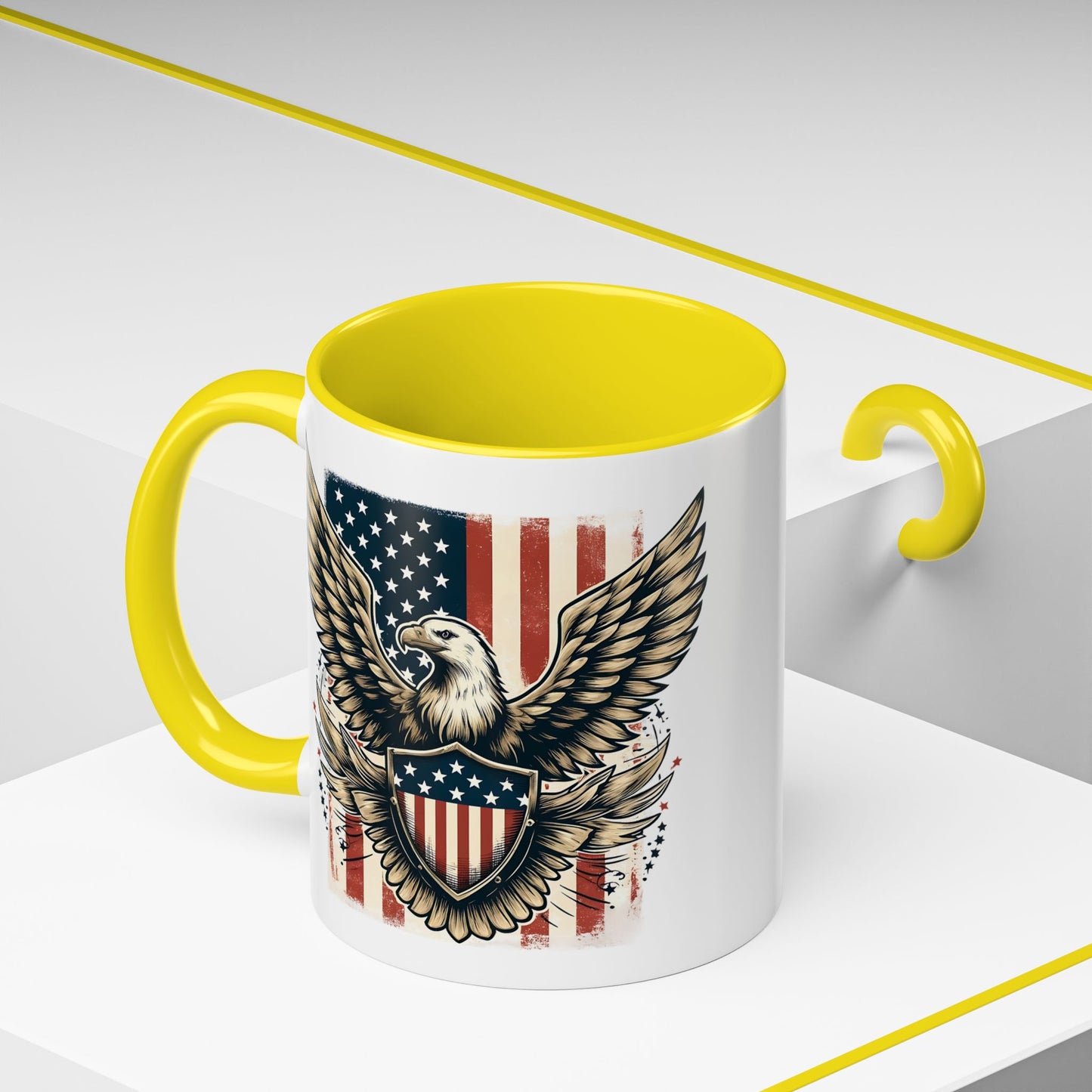4th of July Mug - American Bald Eagle Flag 9