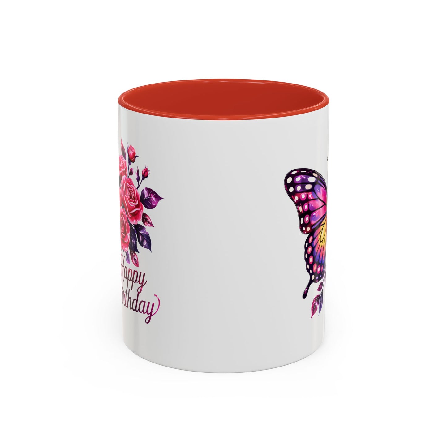 Birthday Mug - Butterfly Flowers