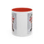 Christmas Mug - Merry Christmas Red Text Puppy Red Top