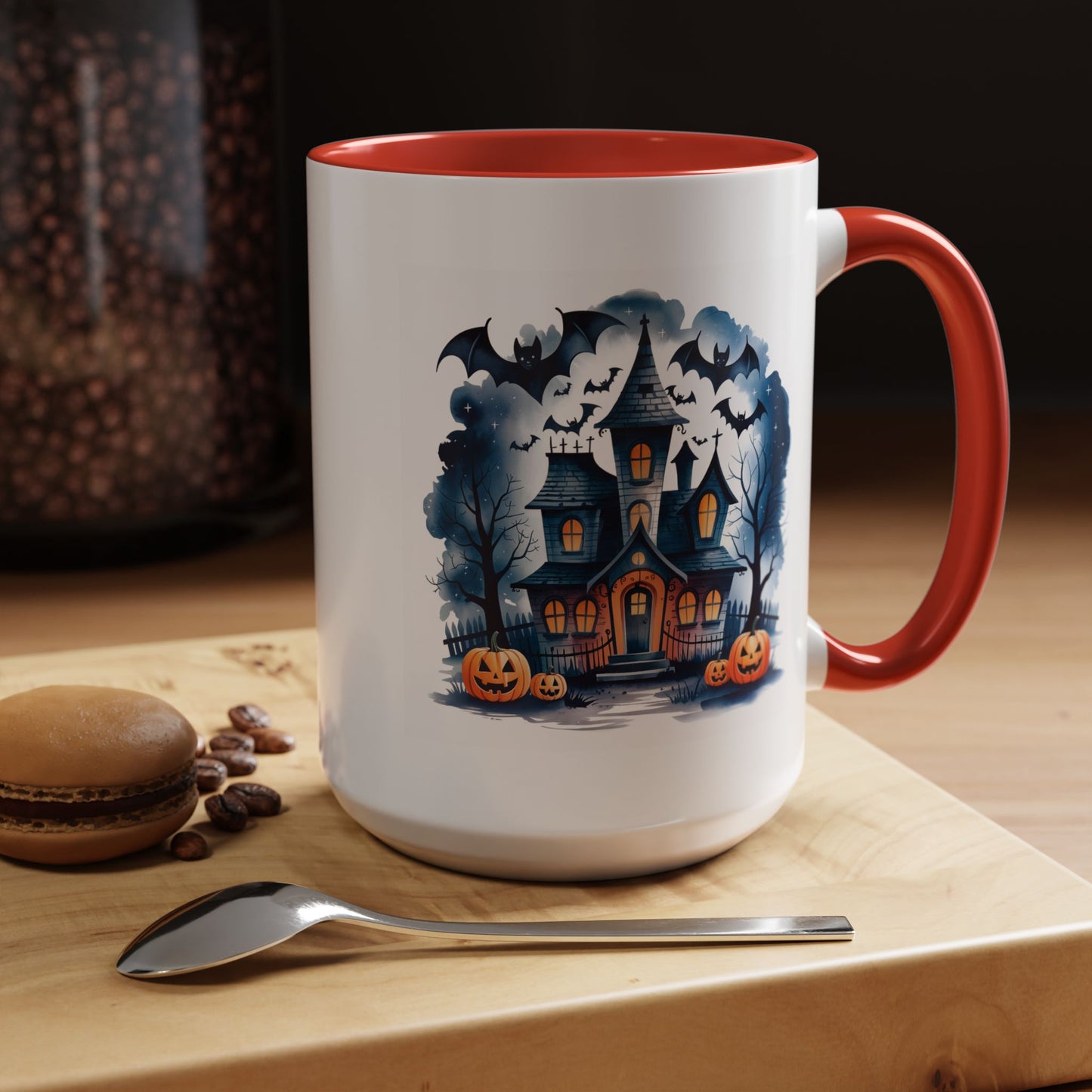 Halloween Mug - Bat Ghost House