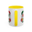 Christmas Mug - Merry Christmas Red Yellow & Green Text Green & Red Hat