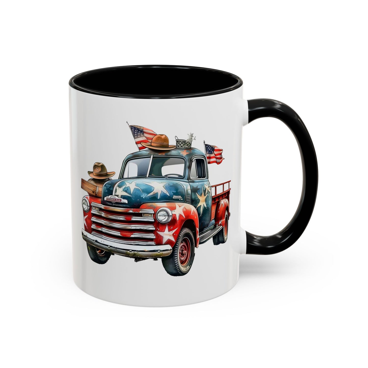 4th of July - Old Truck & Flag