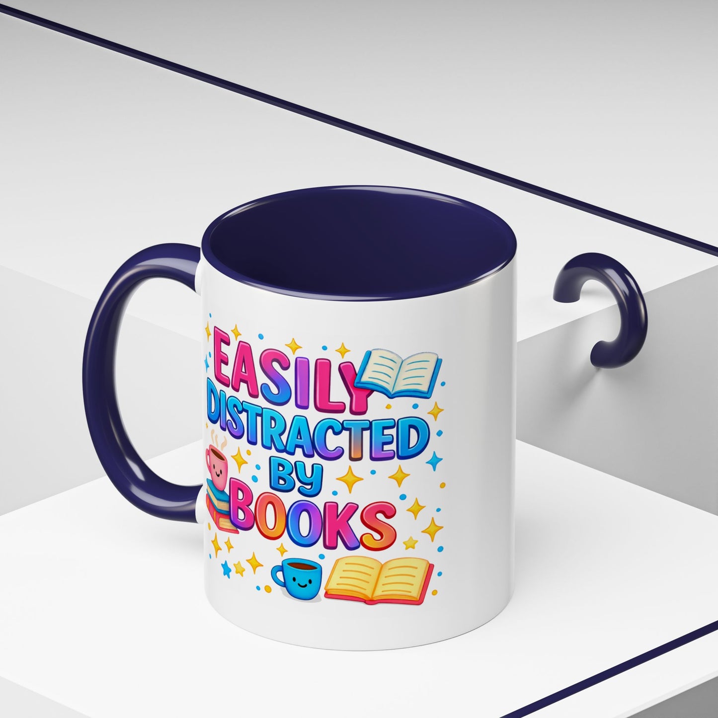 Humor Mug - Easily Distracted By Books