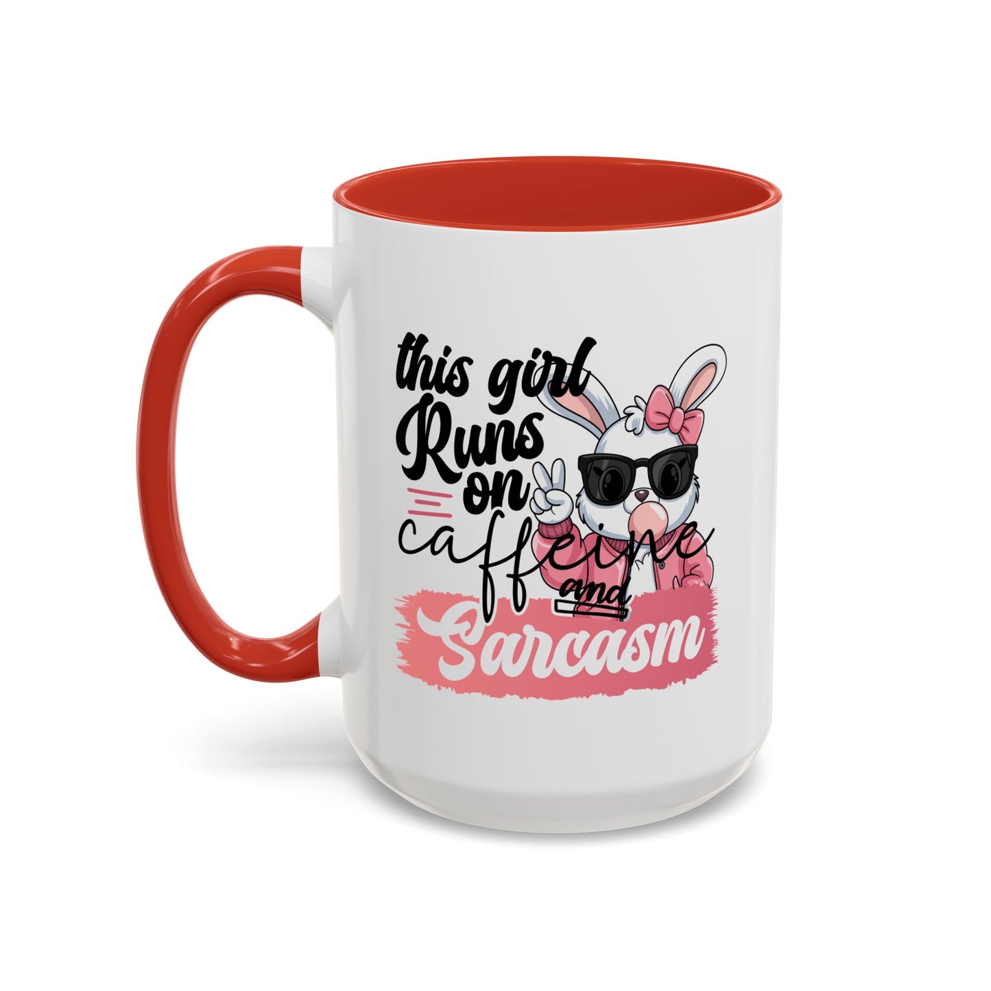 Humor Mug - This Girl Runs on Caffeine & Sarcasm