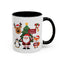 Christmas - Merry Christmas White Text Santa Reindeer Penguin Fox