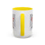 Christmas Mug - Merry Christmas Red Text Puppy Red Top