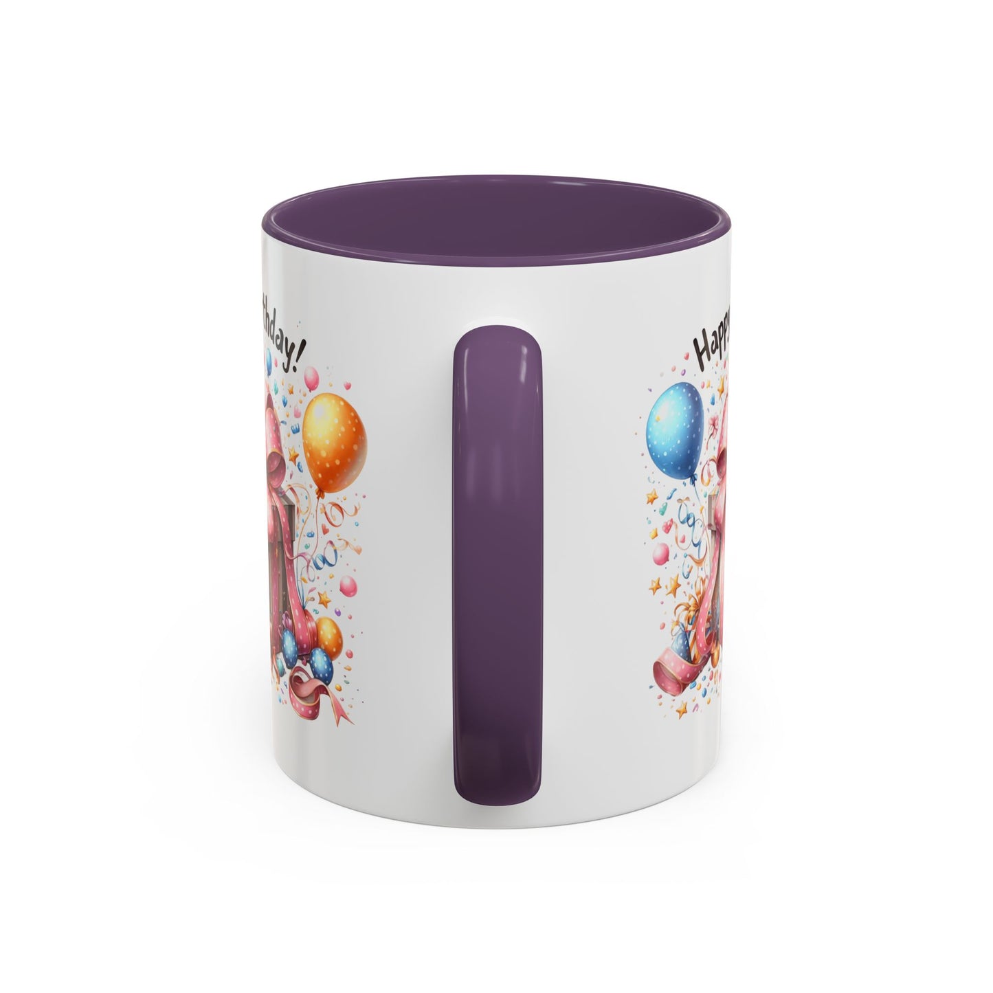 Birthday Mug - Happy Birthday Pink Ribbon Present
