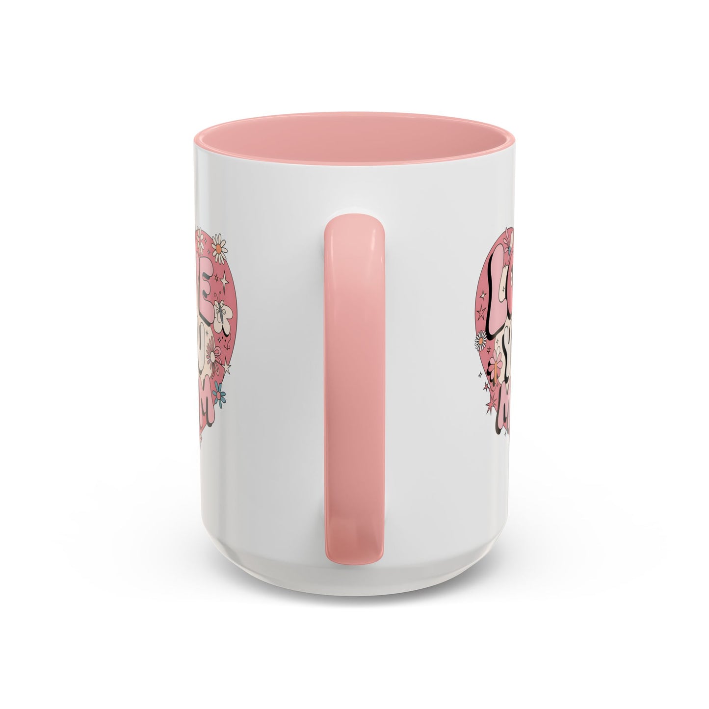 Mother's Day Mug - Love You Mom Retro Heart