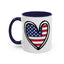 4th of July - Heart Flag