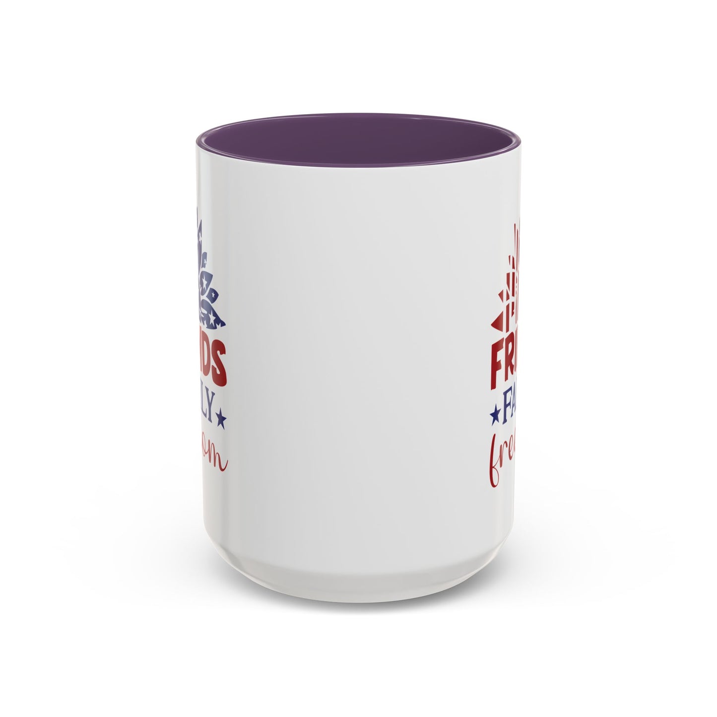 4th of July Mug - Friends Family Freedom Sunflower