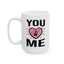 Anniversary Mug - You and Me Pink Heart
