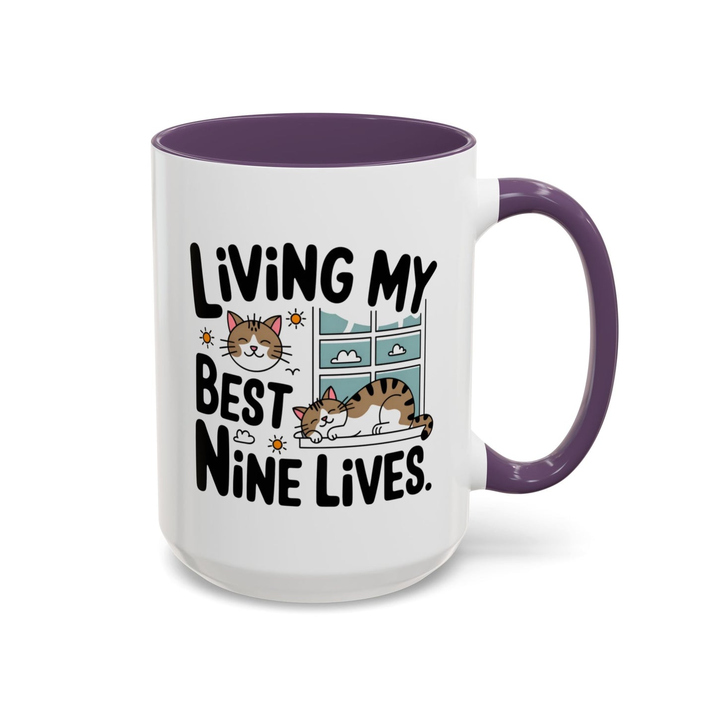 Animal Mug - Living My Best Nine Lives