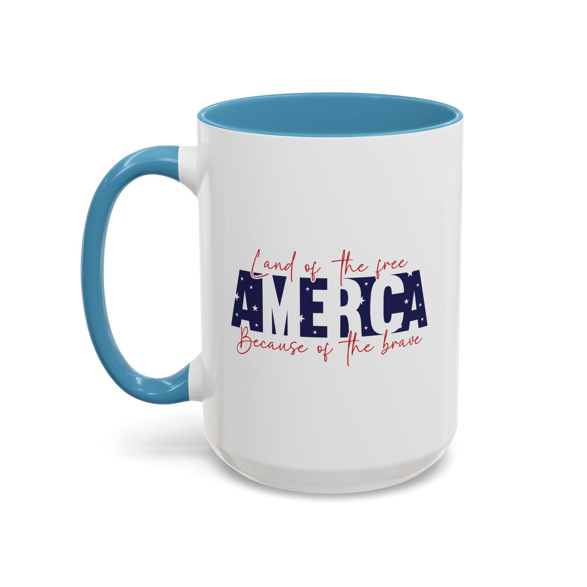 4th of July Mug - American Land of the Free Stars