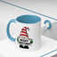 Christmas Mug - Merry Christmas Black Text Gnome Lights