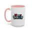 Christmas Mug - Merry Christmas White Red & Blue Text