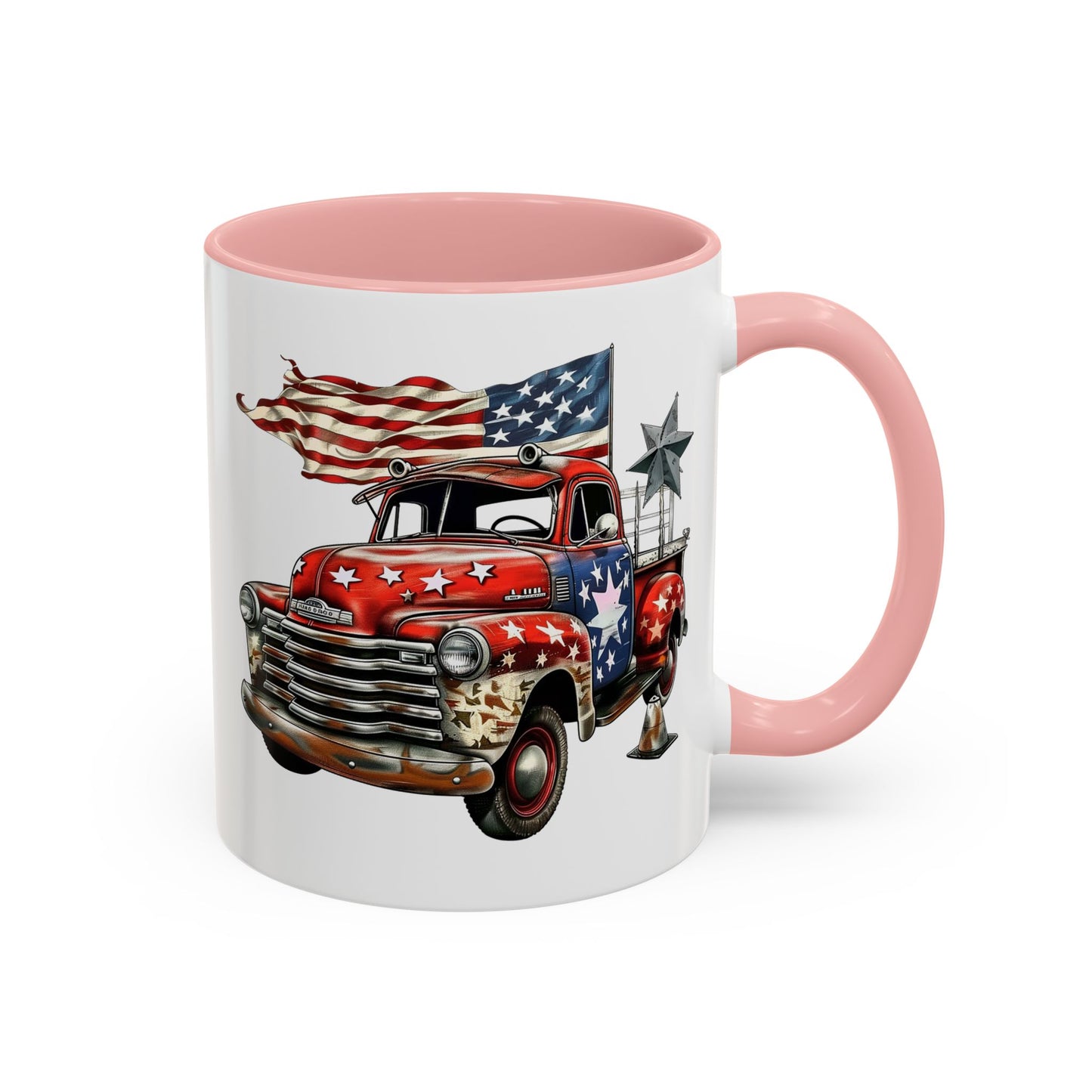 4th of July - Old Truck & Flag 4