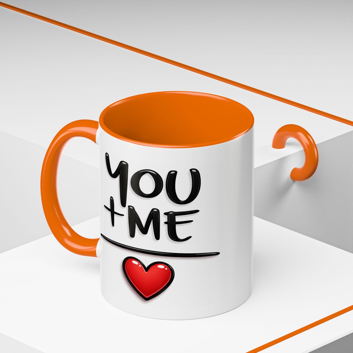 Anniversary Mug - You and Me Red Heart