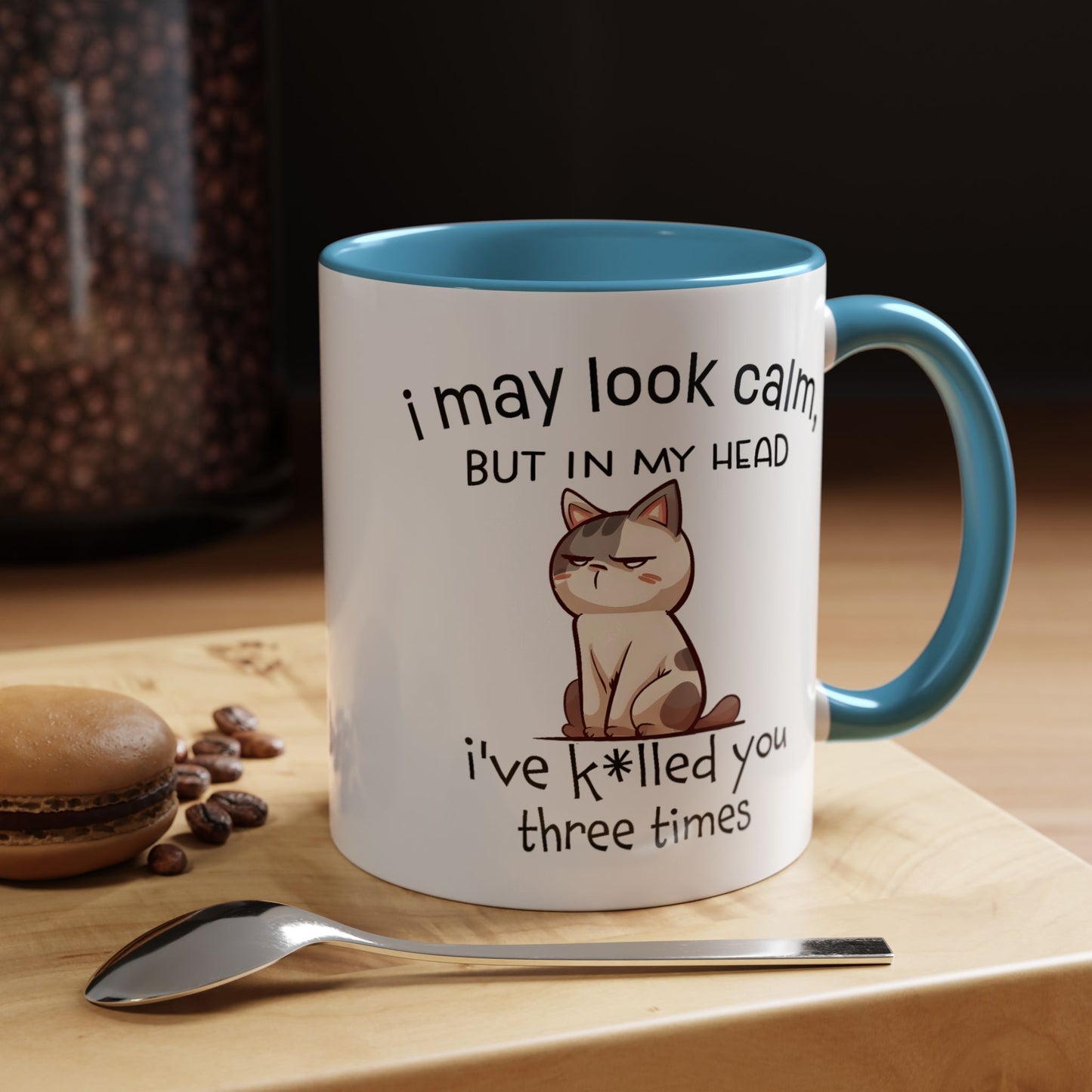 Adult Mug - I May Look Calm Cat