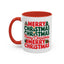 Christmas - Merry Christmas Red & Green Text Trees Presents Candles