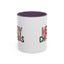 Christmas Mug - Merry Christmas Green & Red Text Santa