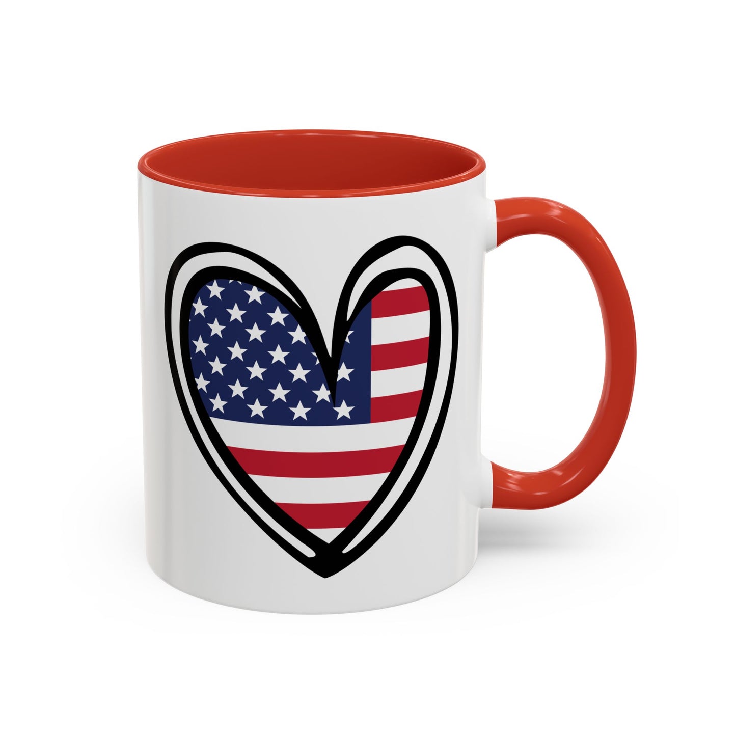 4th of July - Heart Flag