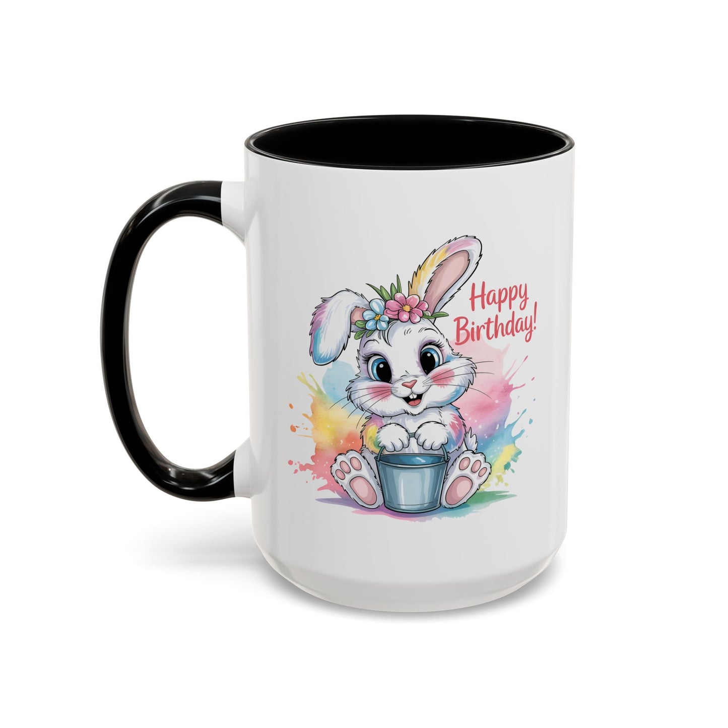 Birthday Mug - Happy Birthday Cute Bunny