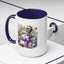 Christmas Mug - Purple and Silver Snowman