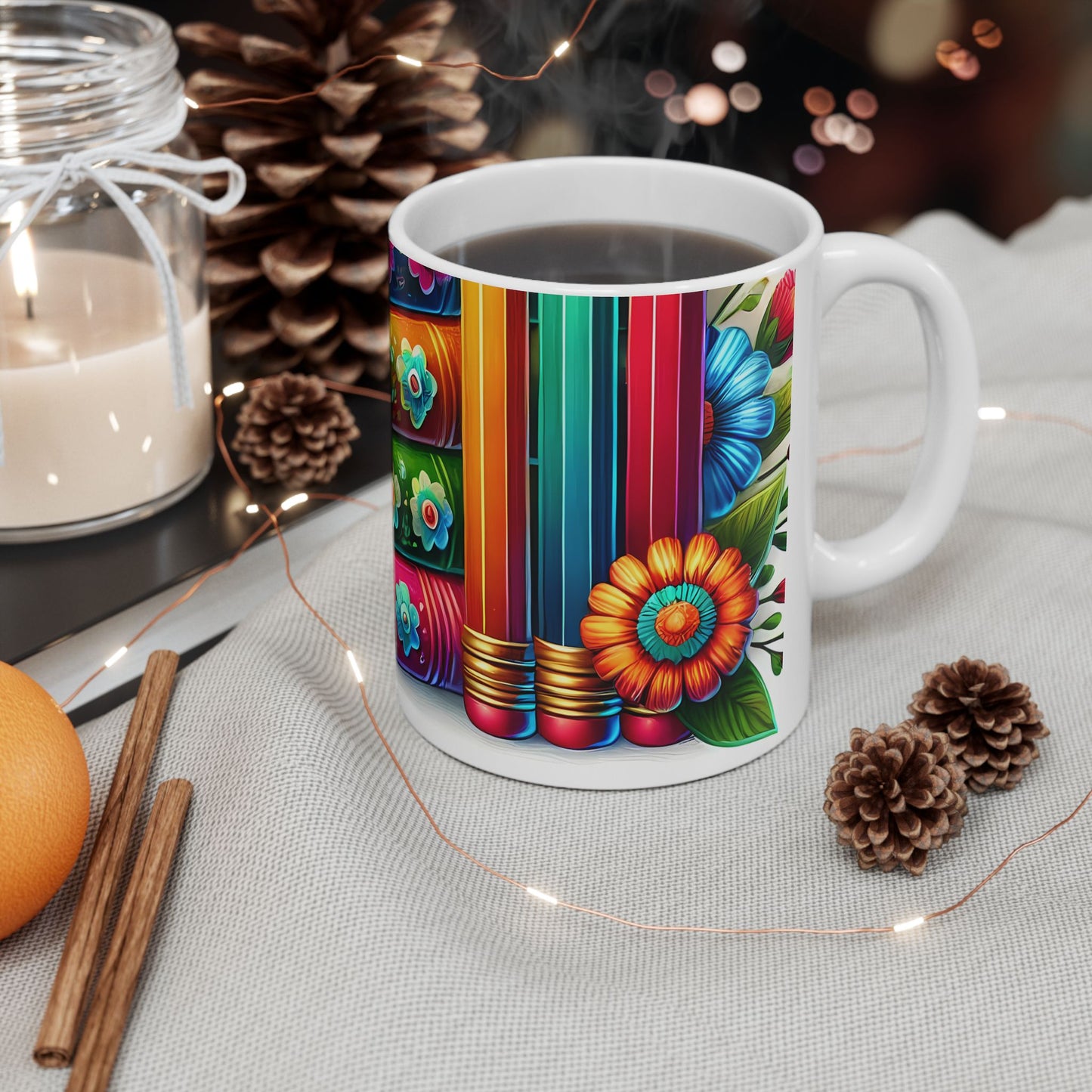 Artistic Mug - Flower Books