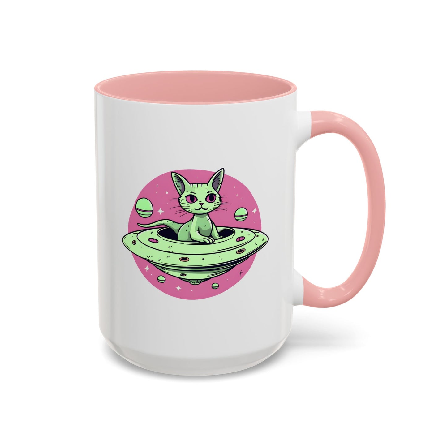 Alien Mug - Flying Saucer Cat
