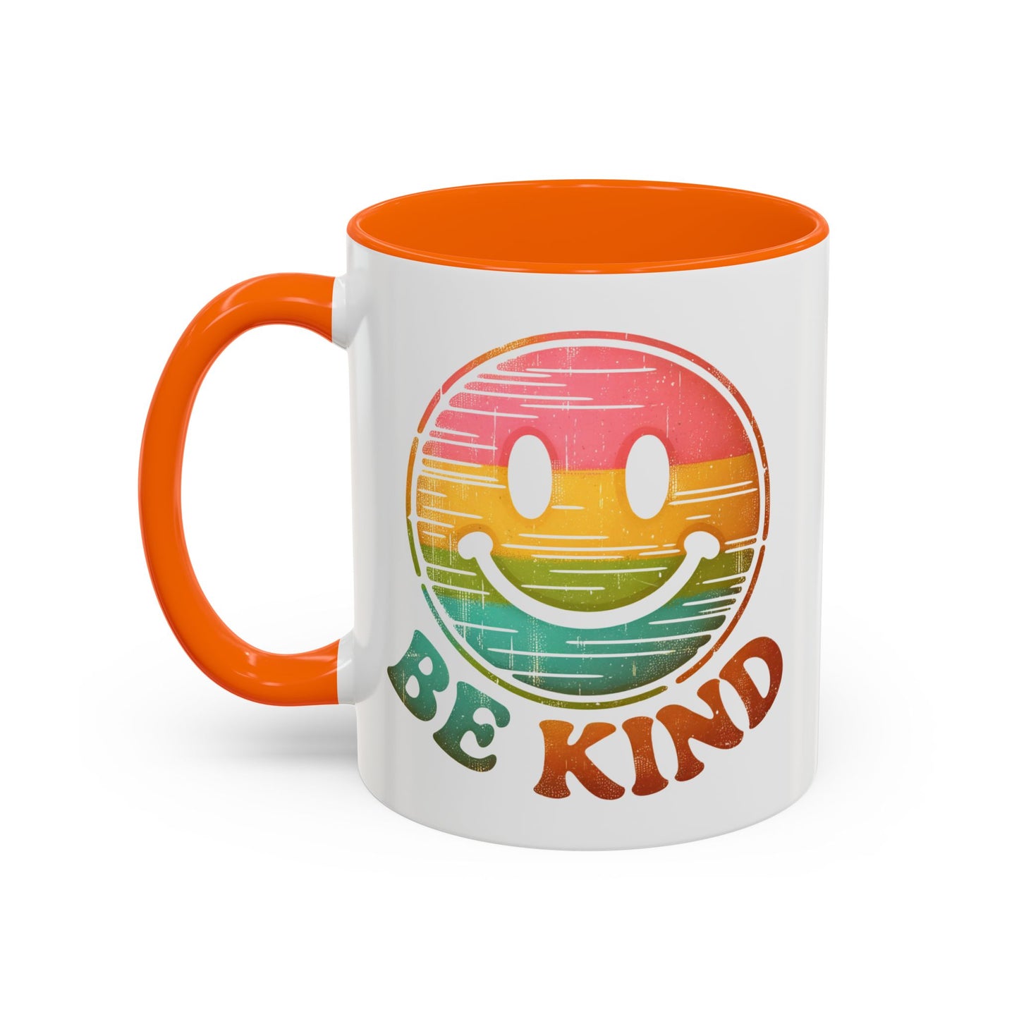 Motivation Mug - Retro Smiley Face Be Kind