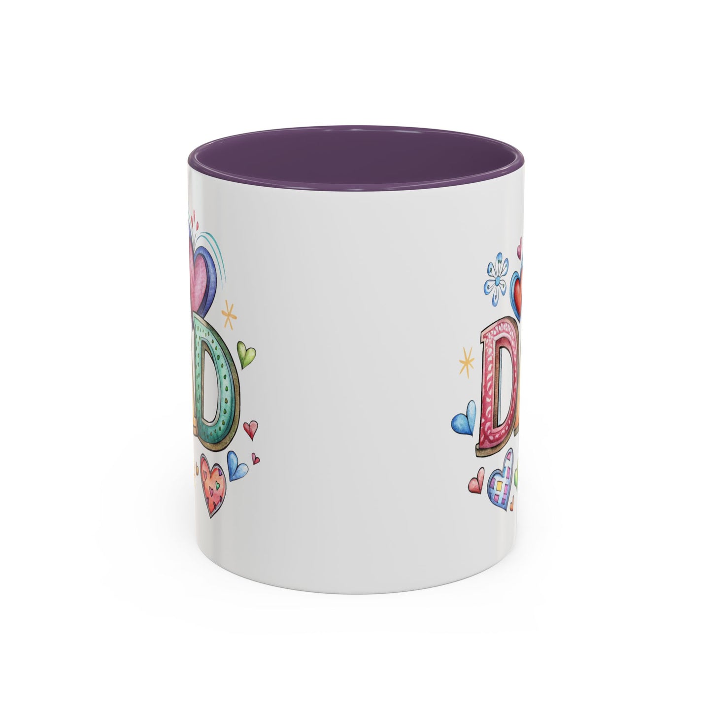 Father's Day Mug - Dad Hearts