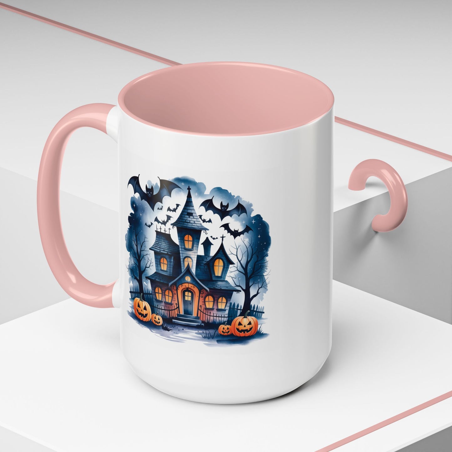 Halloween Mug - Bat Ghost House
