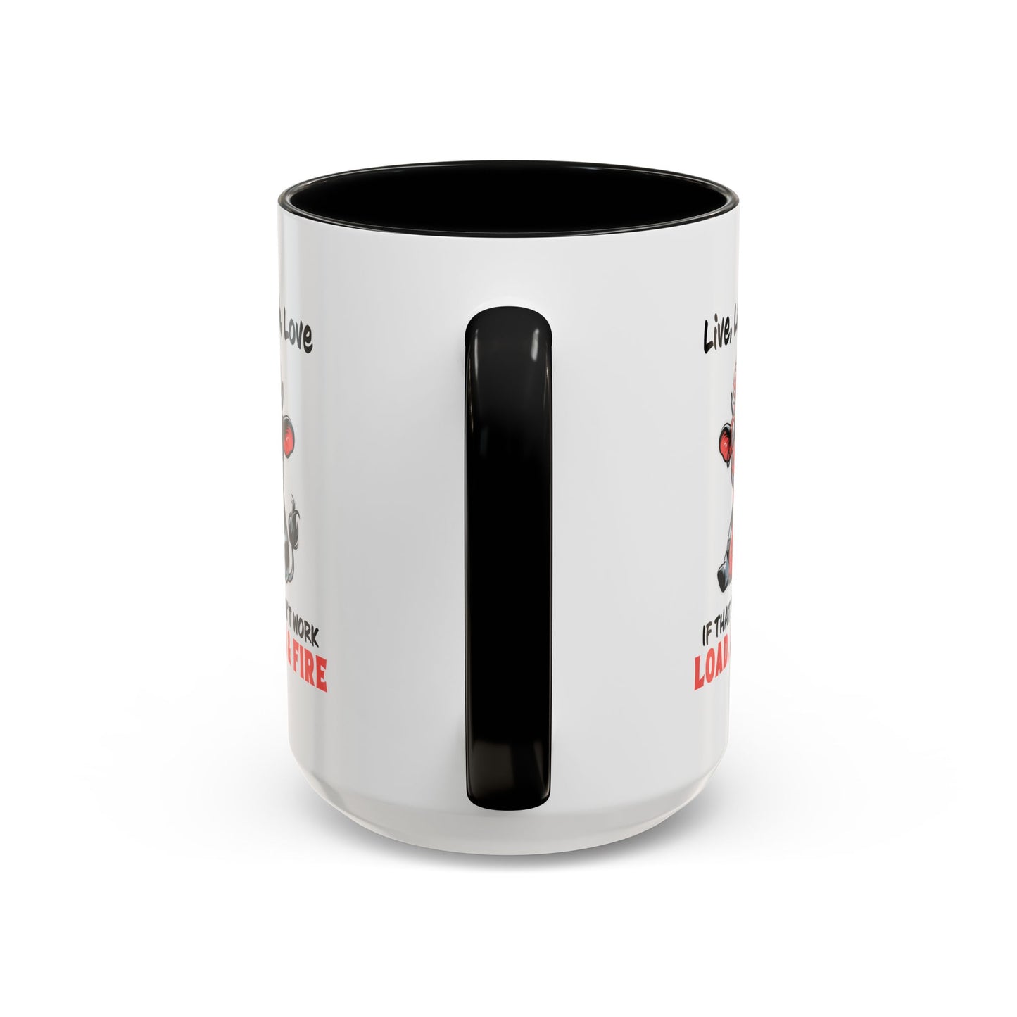 Humor Mug - Live Laugh Love Cow